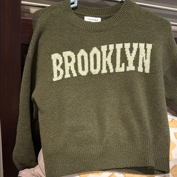 Brooklyn Olive Green Sweater - Picture 1 of 6